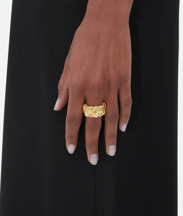 Bottega Veneta Pleat Ring>Women Rings