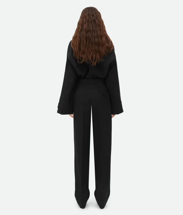 Bottega Veneta Pleated Wool Twill Trousers>Women Trousers And Shorts