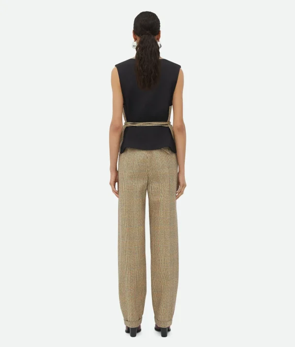 Bottega Veneta Prince Of Wales Wool Gilet>Women Jackets