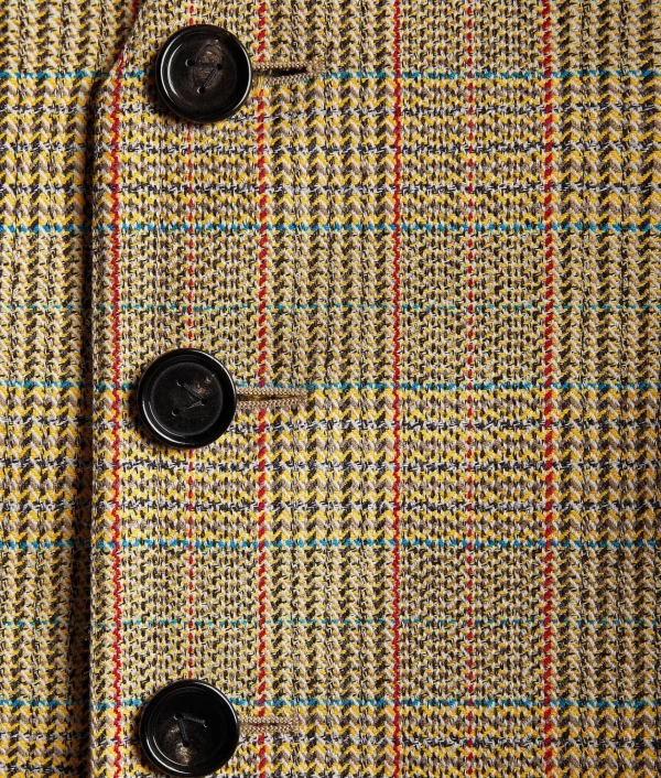 Bottega Veneta Prince Of Wales Wool Gilet>Women Jackets