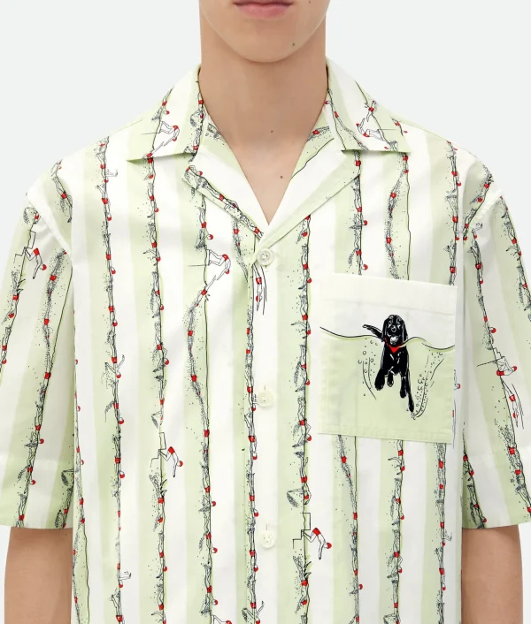 Bottega Veneta Printed Cotton Shirt> Shirts