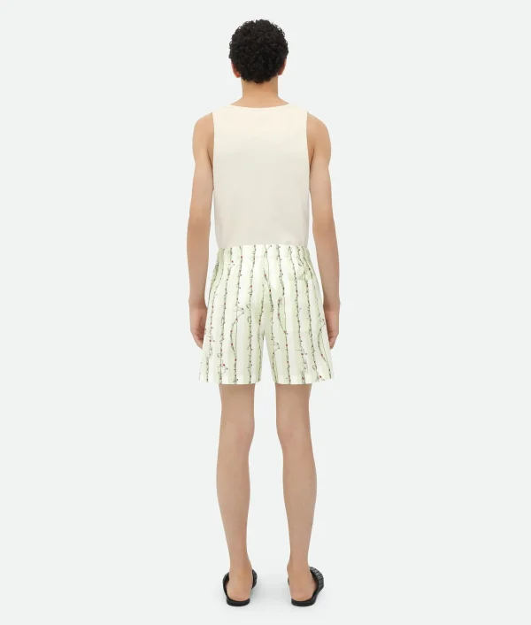 Bottega Veneta Printed Cotton Shorts> Trousers And Shorts