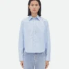 Bottega Veneta Printed Leather Check Shirt>Women Shirts | Leather
