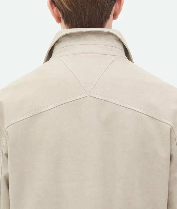 Bottega Veneta Printed Leather Chino Jacket> Jackets