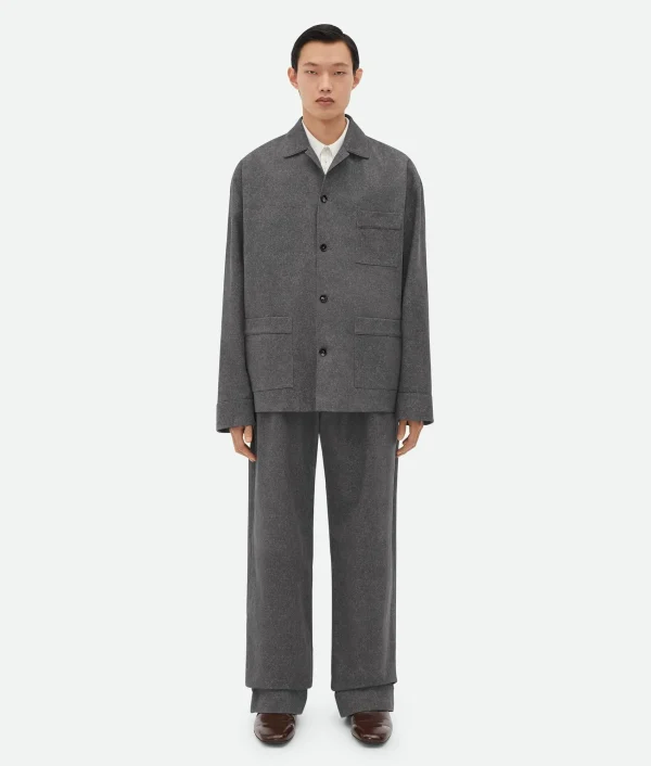 Bottega Veneta Printed Leather Flannel Jacket> Leather | Jackets