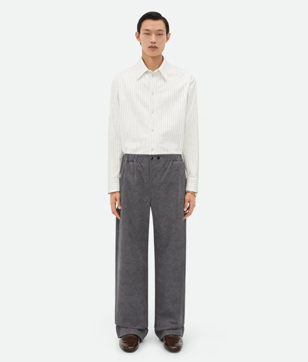 Bottega Veneta Printed Leather Flannel Pants> Trousers And Shorts