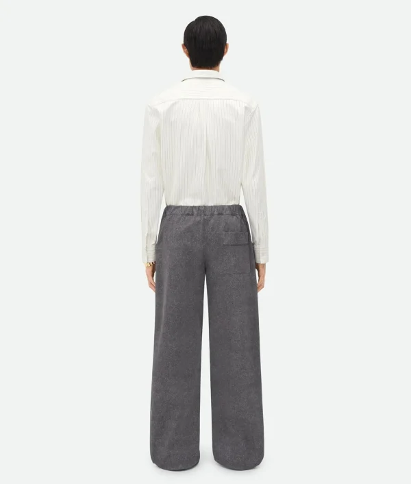 Bottega Veneta Printed Leather Flannel Pants> Trousers And Shorts