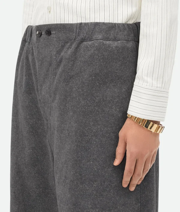 Bottega Veneta Printed Leather Flannel Pants> Trousers And Shorts