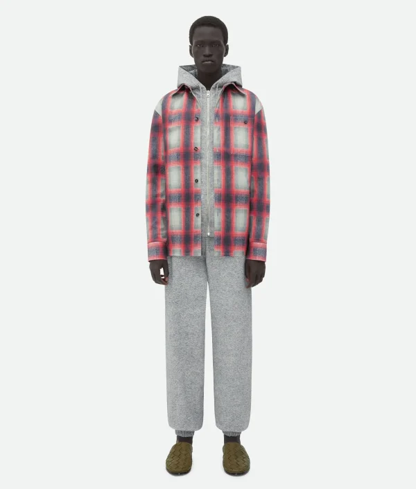 Bottega Veneta Printed Leather Jersey Hoodie> Leather