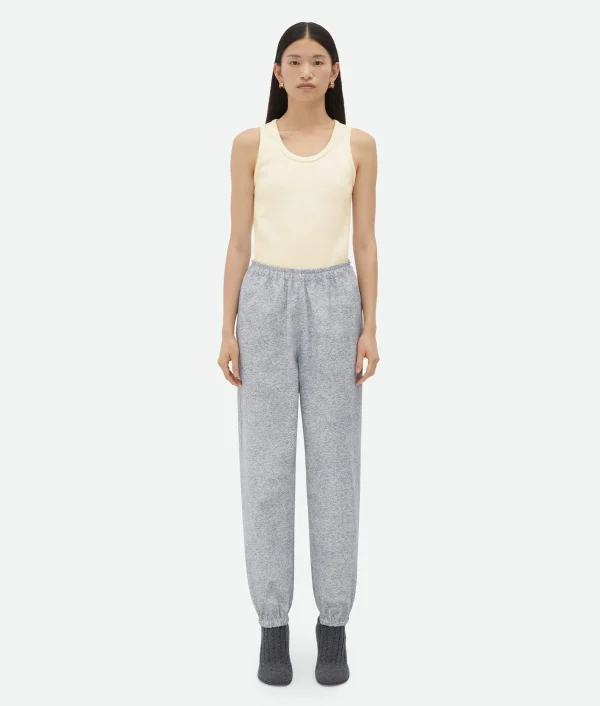 Bottega Veneta Printed Leather Jersey Jogger Trousers>Women Leather