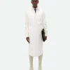 Bottega Veneta Printed Leather Pinstripe Long Shirt> Shirts | Leather