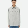 Bottega Veneta Printed Leather Shirt> Shirts | Leather