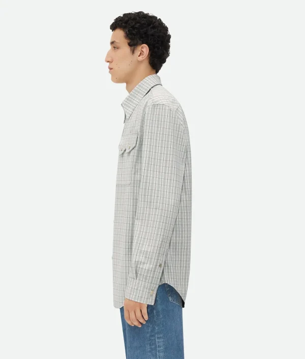 Bottega Veneta Printed Leather Shirt> Shirts | Leather