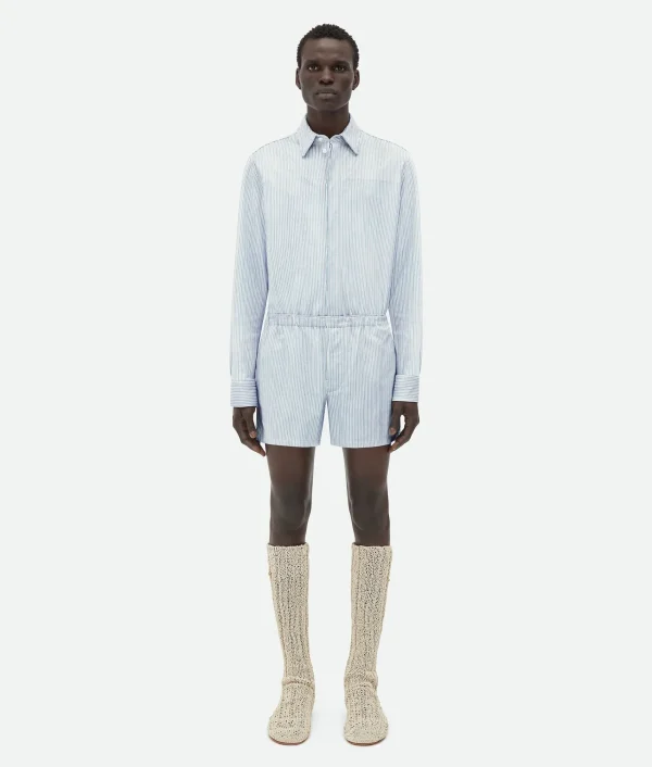 Bottega Veneta Printed Leather Shorts> Leather | Trousers And Shorts