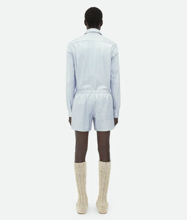 Bottega Veneta Printed Leather Shorts> Leather | Trousers And Shorts
