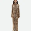 Bottega Veneta Printed Sequins Cotton Dress>Women Dresses