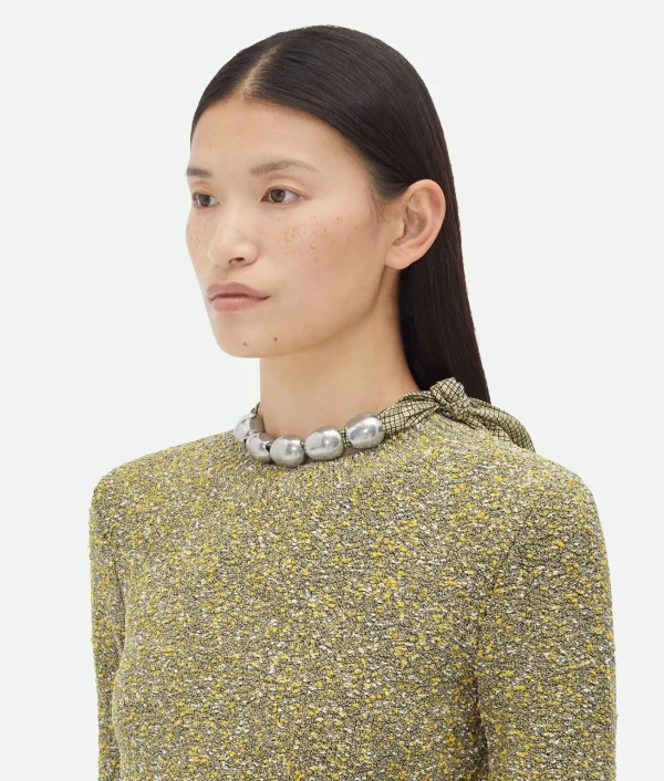 Bottega Veneta Printed Viscose Silk Beads Scarf>Women Scarves