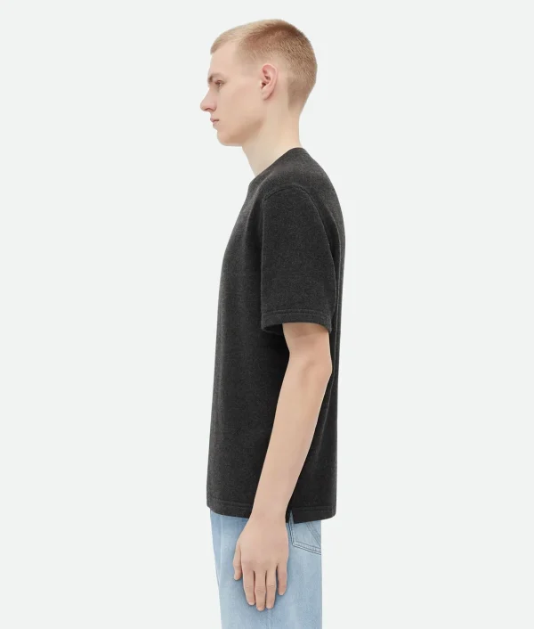 Bottega Veneta Relaxed Fit Cashmere T-Shirt> Knitwear | T-Shirts