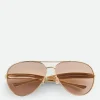 Bottega Veneta Sardine Aviator Sunglasses>Women Sunglasses | Sunglasses