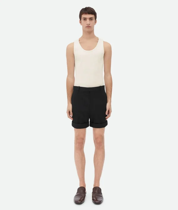 Bottega Veneta Sartorial Grain De Poudre Shorts> Trousers And Shorts