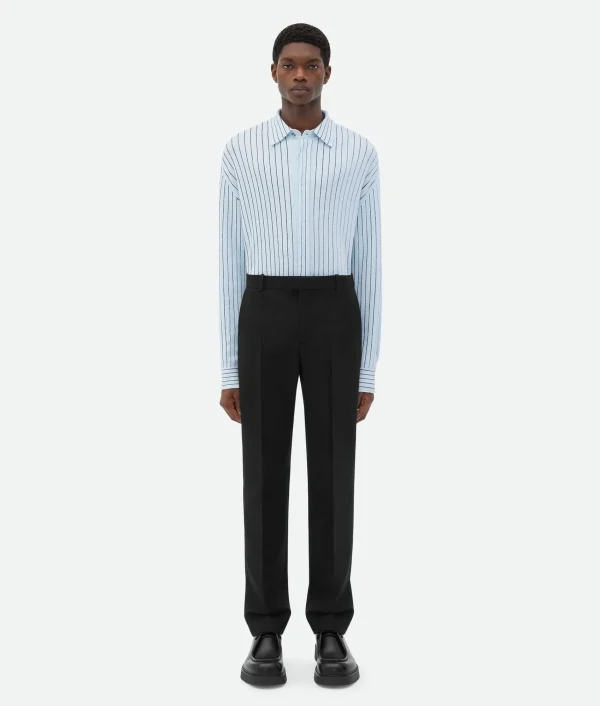 Bottega Veneta Sartorial Grain De Poudre Trousers> Trousers And Shorts