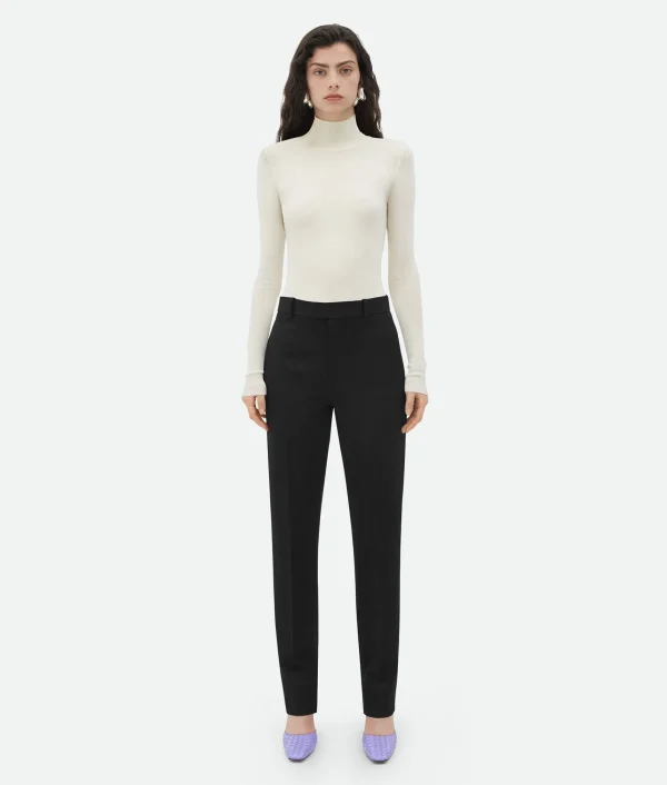 Bottega Veneta Sartorial Wool Slim Leg Pants>Women Trousers And Shorts