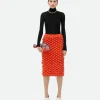 Bottega Veneta Scale Cotton Skirt>Women Skirts