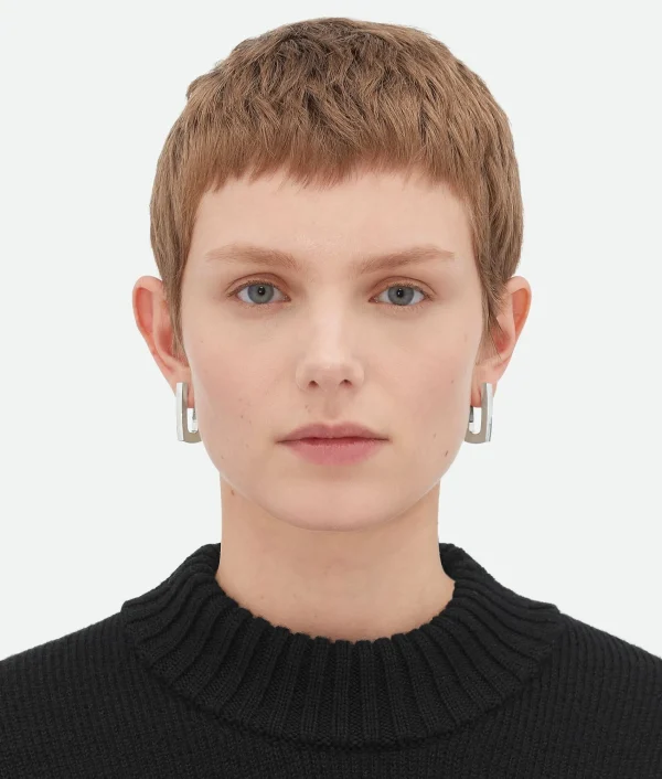 Bottega Veneta Shape Hoop Earrings>Women Earrings