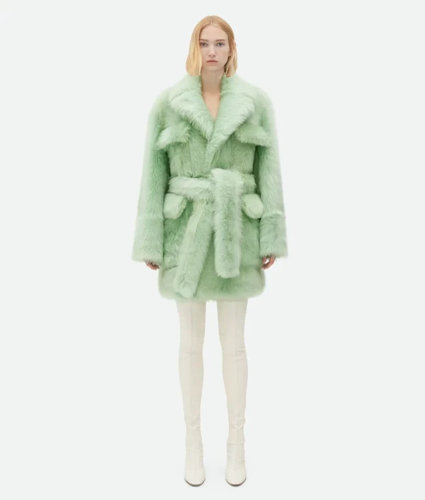 Bottega Veneta Shearling Belted Coat>Women Coats