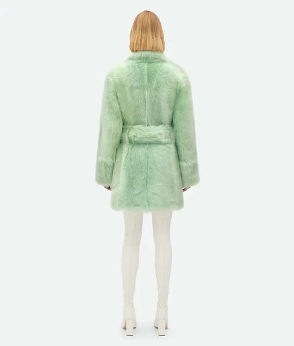 Bottega Veneta Shearling Belted Coat>Women Coats