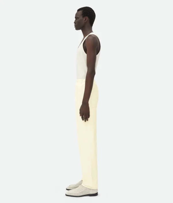 Bottega Veneta Shiny Leather Elasticated Trousers> Trousers And Shorts | Leather