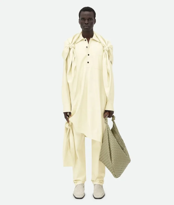 Bottega Veneta Shiny Leather Elasticated Trousers> Trousers And Shorts | Leather