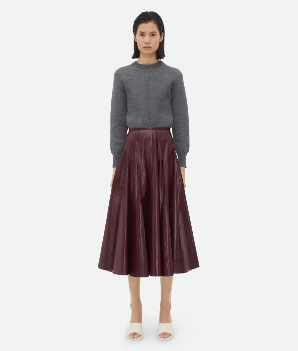 Bottega Veneta Shiny Leather Skirt>Women Skirts | Leather