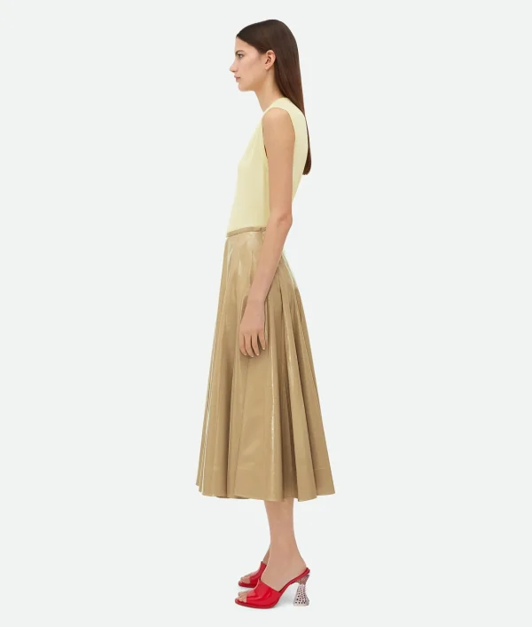 Bottega Veneta Shiny Leather Skirt>Women Skirts | Leather