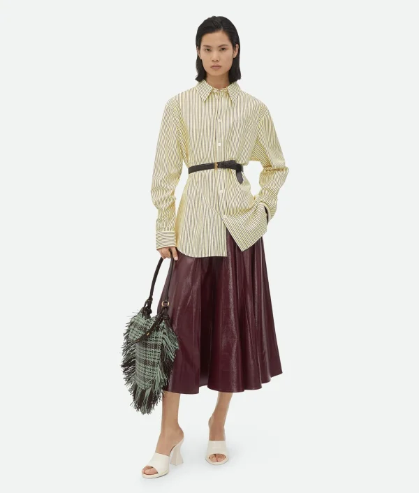 Bottega Veneta Shiny Leather Skirt>Women Skirts | Leather