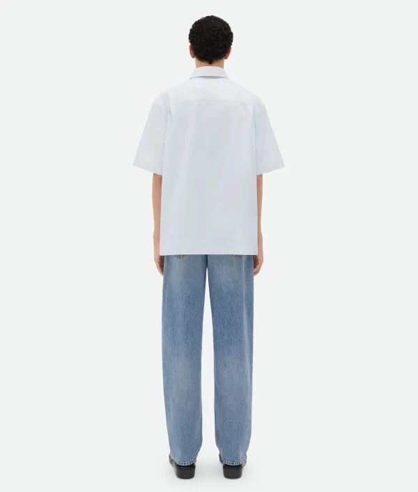 Bottega Veneta Short-Sleeved Cotton Canvas Shirt> Shirts
