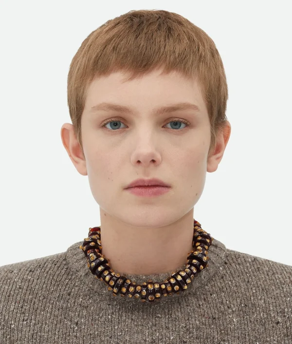 Bottega Veneta Slice Glass Necklace>Women Necklaces