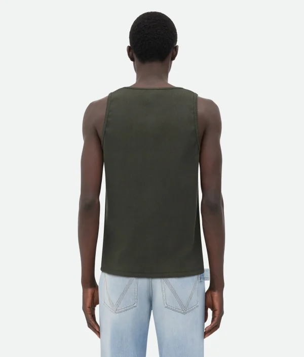 Bottega Veneta Slim Fit Cotton Stretch Ribbed Tank Top> T-Shirts