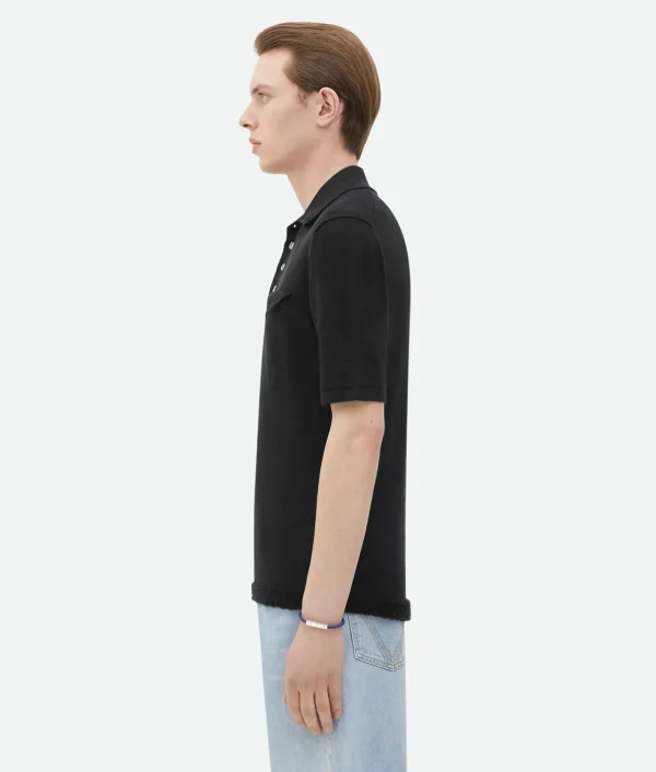 Bottega Veneta Slim Fit Light Linen Polo> Polos