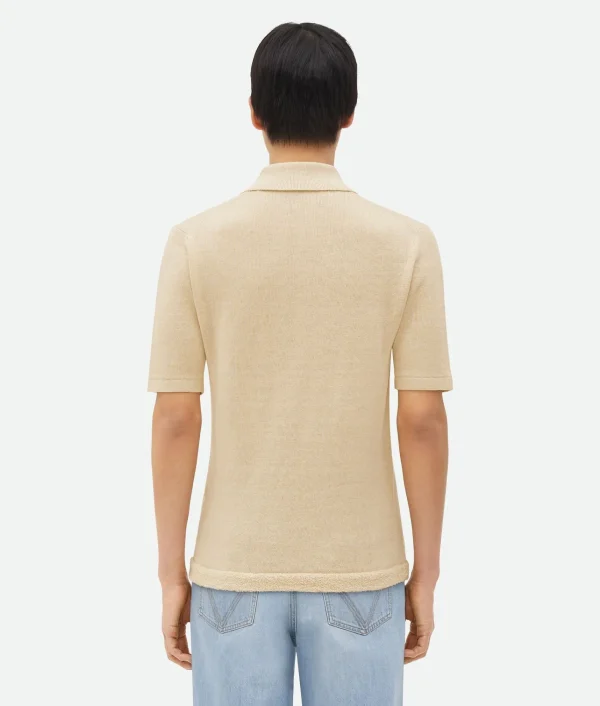 Bottega Veneta Slim Fit Light Linen Polo> Polos