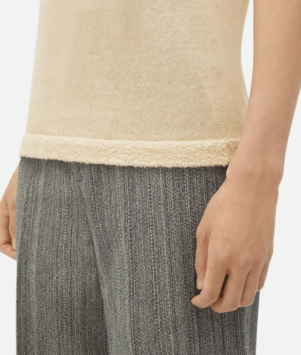 Bottega Veneta Slim Fit Light Linen Polo> Polos