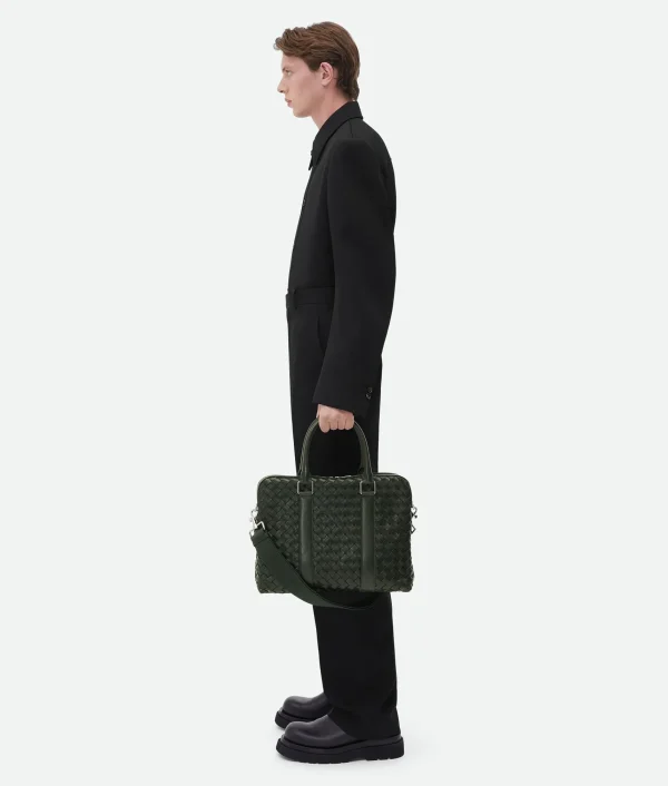 Bottega Veneta Slim Intrecciato Briefcase> Briefcase
