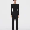 Bottega Veneta Slim Leg Compact Wool Trousers> Trousers And Shorts