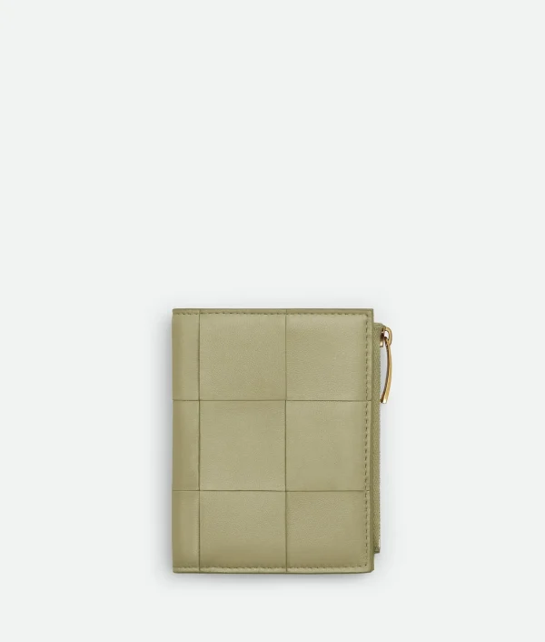 Bottega Veneta Small Cassette Bi-Fold Zip Wallet>Women Small Wallets