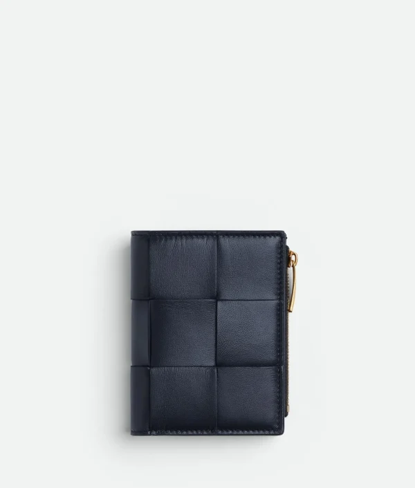 Bottega Veneta Small Cassette Bi-Fold Zip Wallet>Women Small Wallets