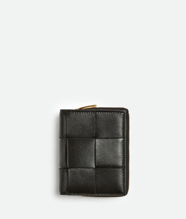 Bottega Veneta Small Cassette Bi-Fold Zip Wallet>Women Small Wallets