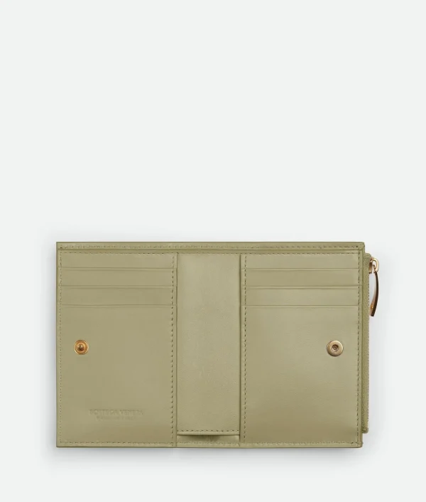 Bottega Veneta Small Cassette Bi-Fold Zip Wallet>Women Small Wallets