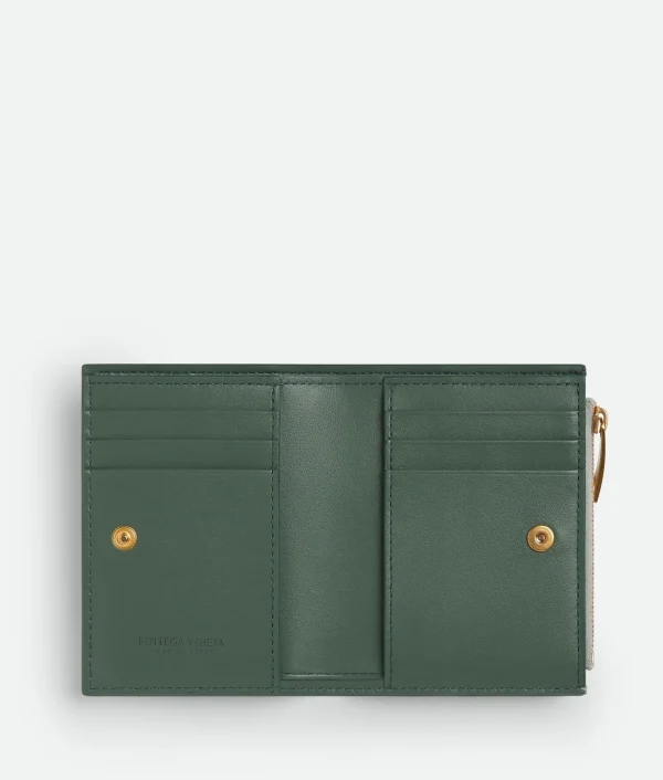 Bottega Veneta Small Cassette Bi-Fold Zip Wallet>Women Small Wallets