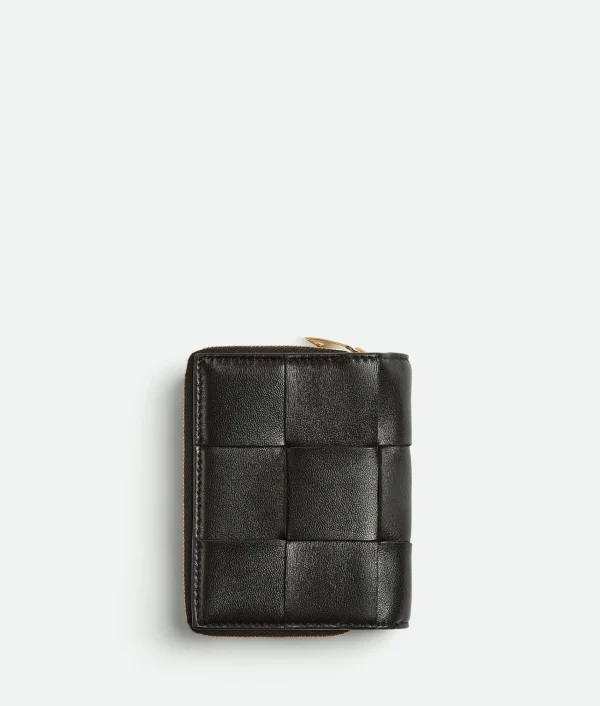 Bottega Veneta Small Cassette Bi-Fold Zip Wallet>Women Small Wallets