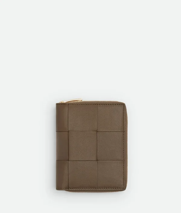 Bottega Veneta Small Cassette Compact Zip Around Wallet>Women Small Wallets
